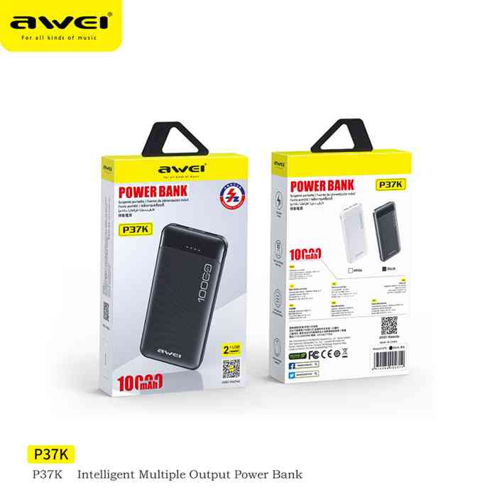 Awei P37k 10000mah Power Bank Price In Bangladesh 0068